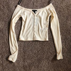 Off the shoulder crop top